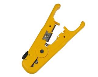 UNIVERSAL STRIPPER Universal Data Stripper OPT+UTPS This tool is ideally used for stripping the jacket from round data cable such as UTP and STP.