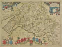 together with Morden (Robert), Hereford [1695 or later], hand coloured engraved map, 365 x 425mm, framed and glazed (2) 100-150 176* China.
