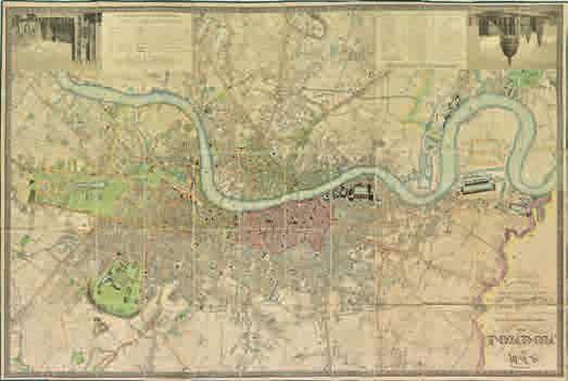 Lot 208 208 London. Greenwood (C. & J.), Map of London from an actual survey made in the years 1824, 1825 & 1826..., extended and comprising the various improvements to 1830, published Greenwood & Co.