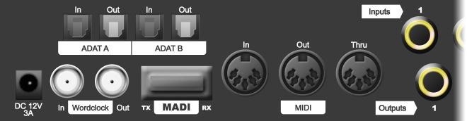 Digital Interfaces Besides the five presets there are many more routing possibilities. In order to configure these settings press MENU and then select routing.
