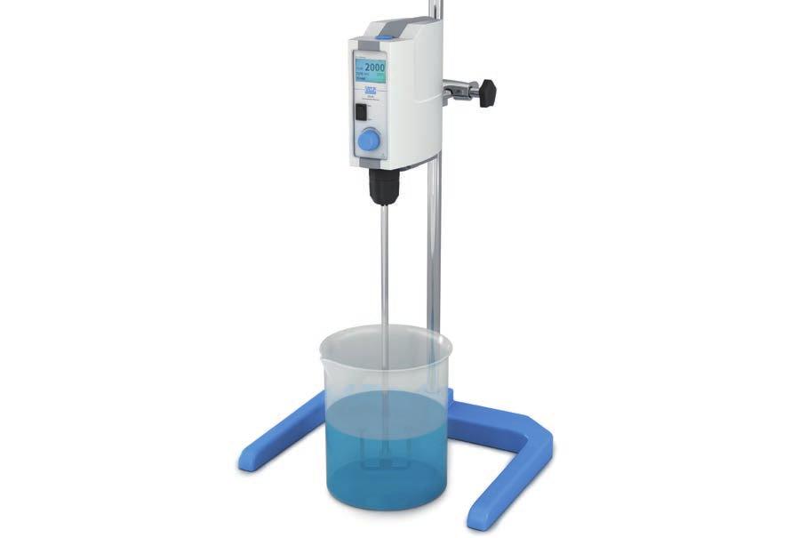 DLS DLH The DLS is a digital overhead stirrer for medium viscosity liquids. A bright and easy-to-read display shows current speed set speed, torque and time.