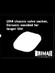 50 (BTP-BRIT5) Brimar TP Octal Ceramic Valve Socket This ceramic octal socket is