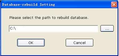 Configuring the System 9.6.1 Database Rebuild You can rebuild the database to avoid losing data because of damaged data files.