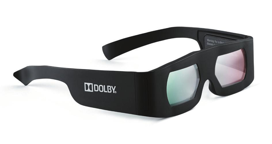Dolby 3D uses a unique full-spectrum color technology that provides extremely crisp, clear images.