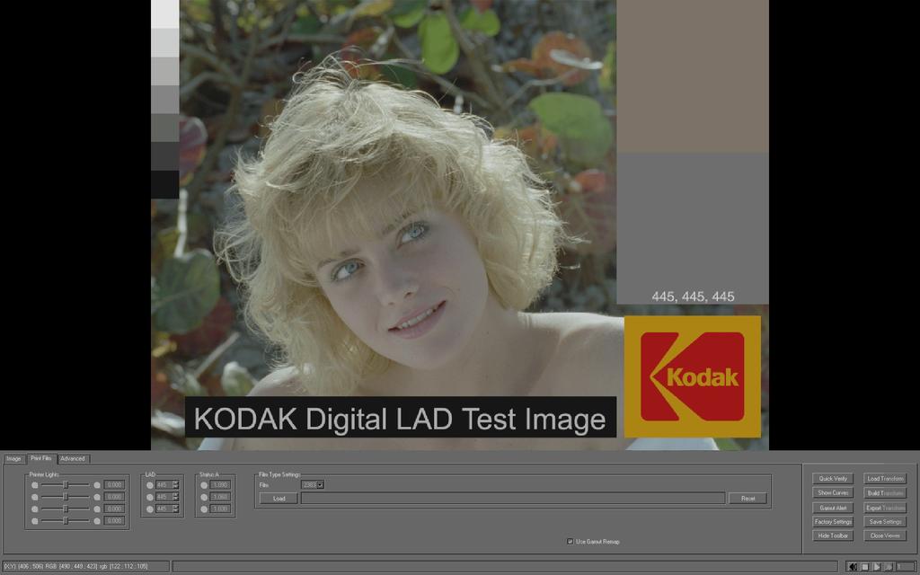 S1.4 Step 4: Conversion to a 3D LUT File In this step you have to convert the characterization file to a 3D LUT file by using the viewer of the Kodak Display Manager: In the main window of the Kodak