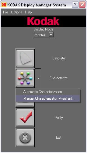 S1.3 Step 3: Creating the Characterization File A characterization determines the gamma response of the calibrated monitor and tracks the primary colors.