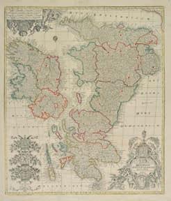 Printed Maps of the British Isles 1650-1750. Visscher 4 state 2. (1) 120-180 171 British Reformation Society.