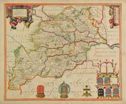 242 Yorkshire. Drayton (Michael), Untitled allegorical map of Yorkshire, [1622], uncoloured engraved map, some repairs to margins on verso, 240 x 310mm (1) 200-300 243 Yorkshire.