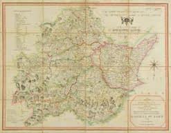 200mm, together with Hutchinson (Thomas & Osborne Thomas), A Map of the West Riding of Yorkshire [and] A Map of the East Riding of Yorkshire, [1745], two hand coloured engraved maps, each