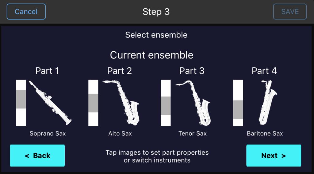 Pay attention to the Range Indicators to the left of each instrument. They provide information about the part and instrument s vocal range.