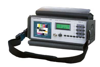 audio carrier and BER measurement Audio check via built-in loudspeaker DiSEqC 1.