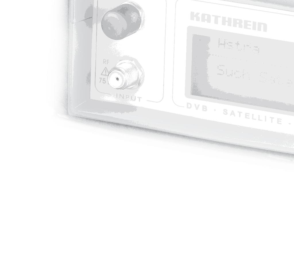 MSK 15 Sat-Meter Receiver for the optimal alignment of satellite reception systems in a compact, handy design. Indication of the signal strength and BER for optimal alignment of the antenna.