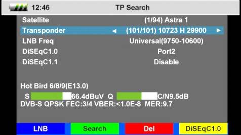 Menu Satellite Identify Press the red function key to stop the search at any time. Found programs are attached to the rear of the channel list. 6.8 NIT The smartmeter S20 is equipped with NIT.