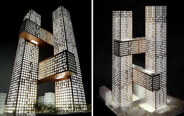 Figure 1. The cross towers project proposal by BIG. Figure 2. The cross towers project proposal by BIG. style makes him soon one of the most successful and innovative architectural figures of the world.