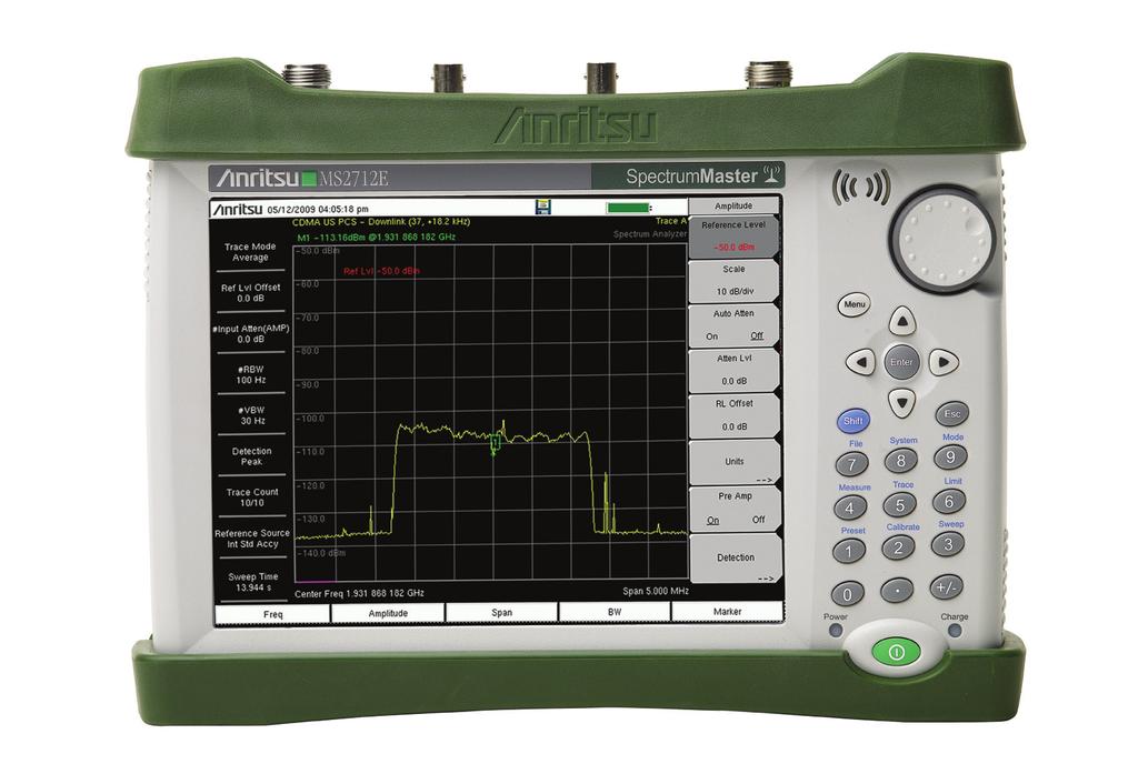 Technical Data Sheet Spectrum Master Compact Handheld Spectrum Analyzer MS2712E MS2713E 100 khz to 4 GHz 100 khz to 6 GHz Introduction Anritsu introduces its next generation compact handheld Spectrum