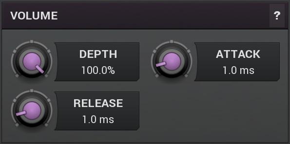 Speed-up Speed-up lets you choose a speedup while still being in sync with the host according to the Tempo parameter. Volume panel Volume panel controls volume processing.