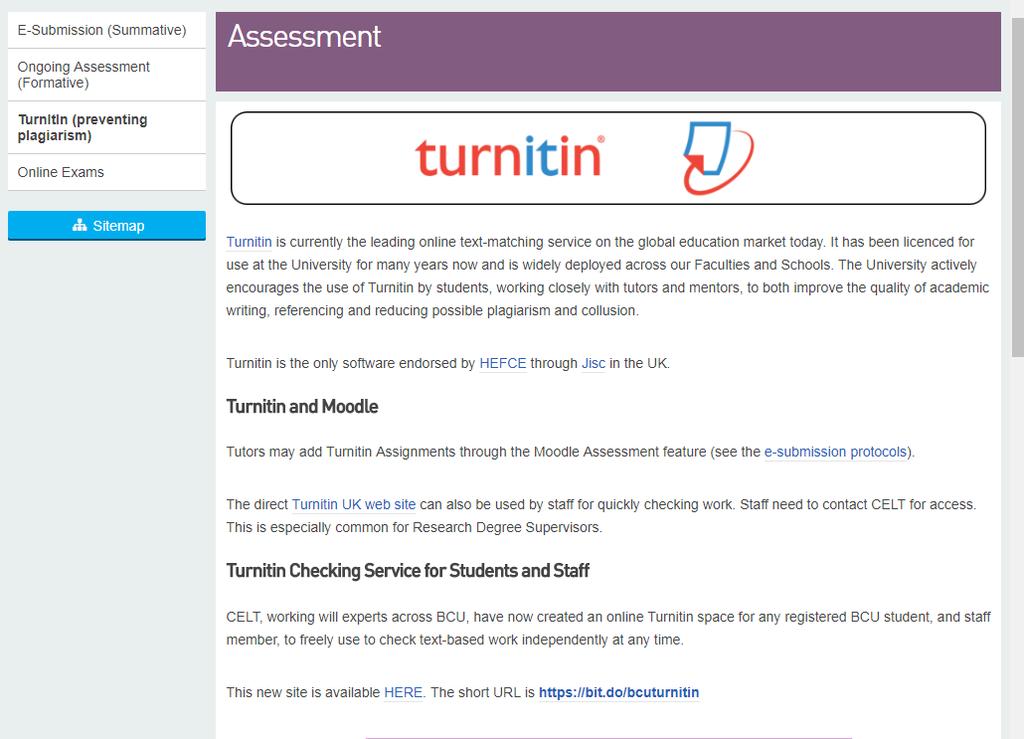 Turnitin- Plagarism checking software