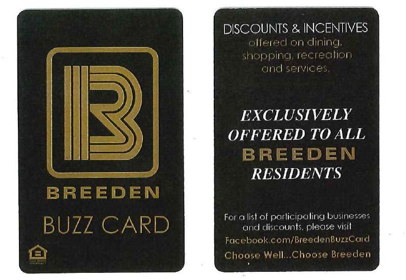 PLEASE NOTE *ALL BUZZ CARD DISCOUNTS ARE