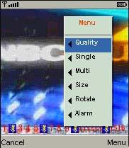 I-3.2 QUALITY OF IMAGE On the menu, select the Quality command will bring up a Quality menu next to it.