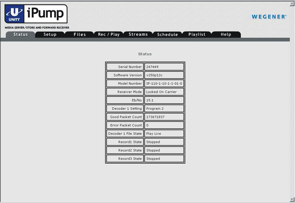3.6 ipump Operations by Function Most ipump functions can be performed locally from either the front panel or from a web browser attached to the ipump via Ethernet.