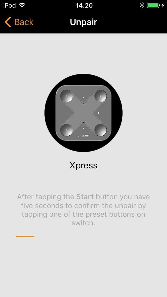 Select Unpair Switch 5. In the unpair screen tap on Start 6.
