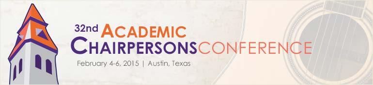 Information for Presenters 32nd Annual Academic Chairpersons Conference February 4-6,