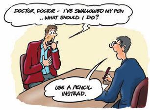 LESSON3 Listening Talk about illness and give advice GRAMMAR reasons/purpose: because/so that/in order to 1 Pair Work Look at the Doctor, doctor jokes and discuss the questions. 1. Do you think they are funny?