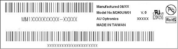 9.0 Shipping Label The label is on the