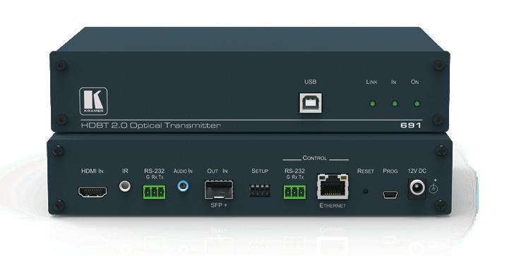 via single-link DVI-I connection. The TP-580TD/RD converts all input signals into/from the transmitted HDBaseT signal.