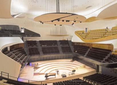 Annex: New concert stages Looking at large concert halls with room volumes of 25,000 m 3 or more, left: Philharmonie Paris (2015), right: Elbphilharmonie Hamburg