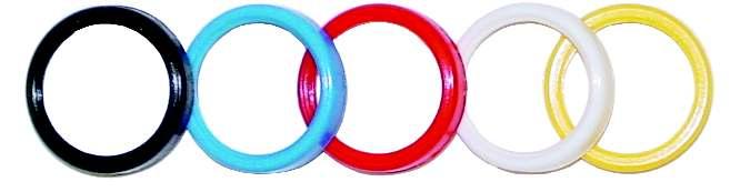 Retainer Ring Ident Ring YOUR LOGO Ring Type Syringe Easy Twist On YOUR LOGO *For custom logo - Contact factory Twist Type Syringe Optional Snap on Ring Color Coded Snap-On