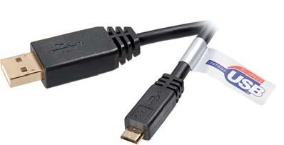 <-> USB type mini B plug 