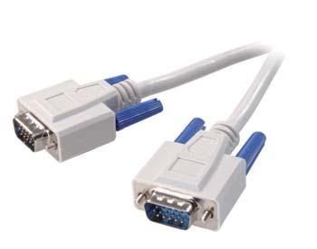 45444 Monitor connection lead, high quality 15 pin HD plug <-> 15 pin HD plug - Shielded lead - With ferrite core to minimise interference - Shielded 75 ohm video cable - 1:1 VGA connection CC M1 18