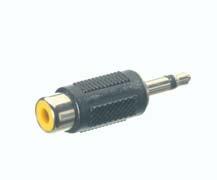 Audio 2.5 mm / 3.5 mm / 6.3 mm 5/61-N 1 piece ctn qty. 10 EDP-No. 41100 Adapter 3.5 mm / 2 x RCA plug 3.