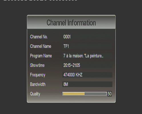 III.1.4 Audio Selection To select either master or secondary language as well as the audio channel of current service 1.