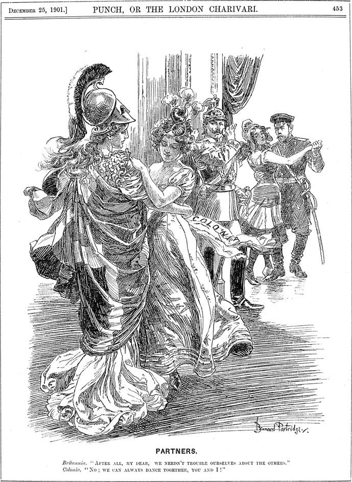 Punch in India: Another History of Colonial Politics? 177 Fig. 4 Partners. Britannia: After all, my dear, we needn t trouble ourselves about the others.