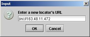 Remote System Administration opens the Joining Locators data box, which lists remote lookup services to which this IRD- 3802 is
