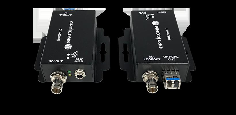 05 OTR-3000 The OTR-3000 is an impressive and compelling solution for 4K broadcast applications using fiber cable to extend high resolution video up to 12G-SDI.
