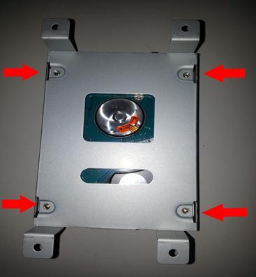5 HDD using the already installed bracket in the image below. 2.