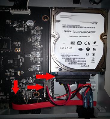 the image below. 4. Connect the HDD Cable with your 2.
