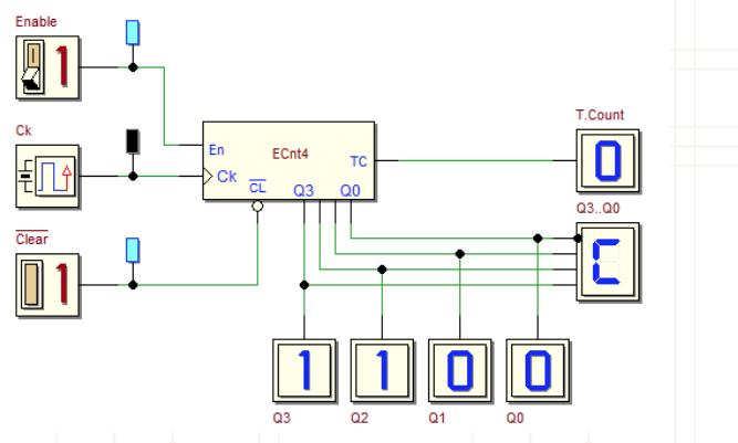 Sequential Networks binary up counter, eg.