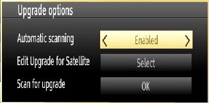 You can enable or disable automatic upgrade by setting Automatic Scanning option. You can manually search for new software by selecting Scan for upgrade.