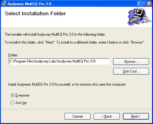 Install MultEQ Pro Accept the EULA Installing Microsoft.NET Framework 2.0 Microsoft.NET 2.0 Framework must be installed before installing, uninstalling, or running the MultEQ Pro software.