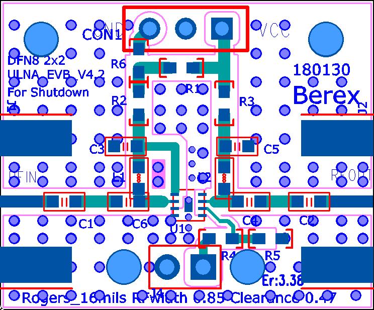 Pin Configuration PCB Mounting *Dielectric constant
