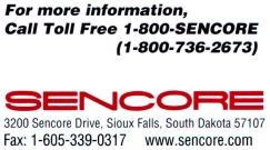 Sencore Offers You: 30 Day Money Back Guarantee Made Right Guarantee Sencore s 30 Day Money Back Guarantee assures that you ve made the We guarantee your Sencore instrument was Made Right" or we will