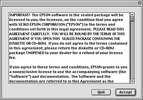 Turn on your Macintosh, then insert the EPSON Projector Software CD-ROM in the CD-ROM drive. 2.