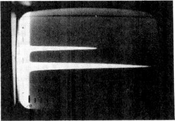 Fig. 1: The Rover MC1OSAT's front panel layout. Fig. 2: Display of the u.h.f band showing the Heath field TV carriers on chs. 49, 52, 64 and 67. At higher gain settings carriers from relays etc.