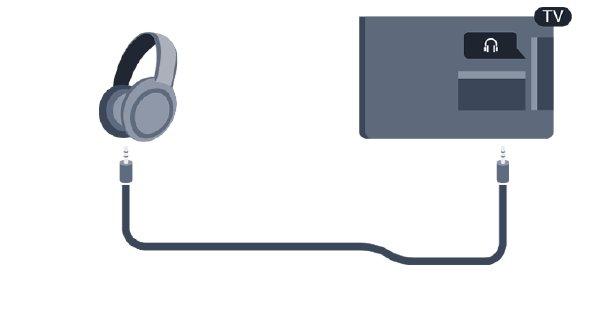 The connection is a minijack 3.5mm. You can adjust the volume of the headphones separately. 3.12 Computer To adjust the volume... Connect 2. Select TV settings > Sound > Headphone volume and press OK.