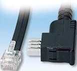 11141 Modem connection lead TAE N plug <-> RJ11 plug - Fax/modem connection lead - Suitable for all commercially