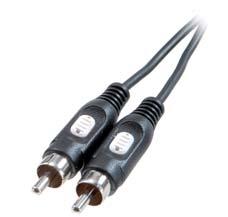 41017 RCA connection, stereo 2 x RCA plugs <-> 2 x RCA plugs - For connection of equipment with RCA sockets - Shielded plugs and leads for best sound quality 3/27-N